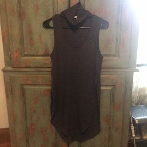 Charcoal gray ribbed tunic.  Never worn